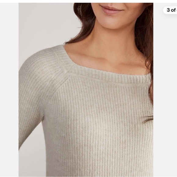 BODEN Ivory Fluffy Queensberry Sweater oatmeal alpaca blend US 10 - Picture 6 of 13